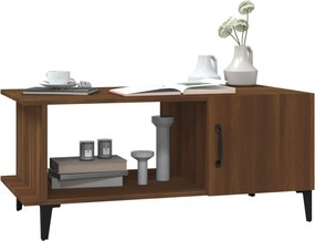 vidaXL Τραπεζάκι Σαλονιού Καφέ Δρυς 90x50x40 εκ. Επεξεργασμένο Ξύλο