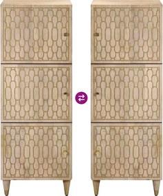 vidaXL Ντουλάπι 40 x 33 x 110 εκ. από Μασίφ Ξύλο Μάνγκο