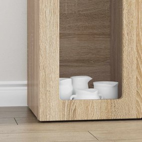 vidaXL Πλαϊνό γραφείο Δρύς Sonoma 59 x 35 x 100,5 εκ