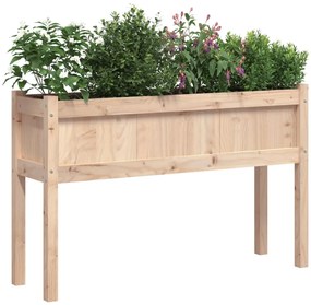 vidaXL Ζαρντινιέρες με Πόδια 110 x 31 x 70 εκ. από Μασίφ Ξύλο Πεύκου