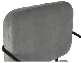 Κάθισμα DKD Home Decor Γκρι Μέταλλο 62 x 76 x 76 cm 55 x 71 x 72 cm