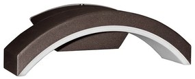 Adeleq Led Απλίκα Αλουμινίου Καμπύλη Προς Τα Κάτω 10W 4000K Σκουριά 9-19182610