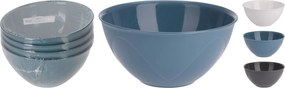 Μπολ  Πλαστικό 400ml Φ130x65mm Σετ 4Τμχ Σε 3 Χρώματα
