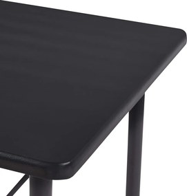 vidaXL Τραπέζι Μπαρ Μαύρο 120 x 60 x 110 εκ. από MDF
