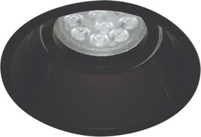 Σποτ Στρόγγυλο Χωνευτό Κινητό INN-R Μαύρο GU10