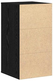VidaXL Ντουλάπι με Συρτάρια 3-Συρτάρι Μαύρο 40 x 41 x 76 εκ.