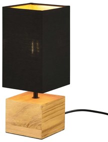 Φωτιστικό Επιτραπέζιο Woody R50171080 12x12x30cm 1xE14 40W Natural-Black RL Lighting