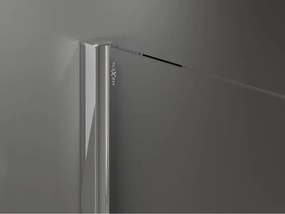 Mexen Velar Δίδυμη καμπίνα ντους συρόμενη 90 x 80 cm, διαφανής, χρώμιο
