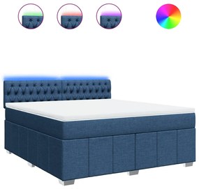 ΚΡΕΒΑΤΙ BOXSPRING ΜΕ ΣΤΡΩΜΑ ΜΠΛΕ 180X200 ΕΚ. ΥΦΑΣΜΑΤΙΝΟ 3289460