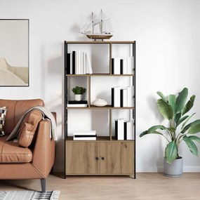 vidaXL Ράφι Βιβλίων artisan δρυς 80 x 30 x 155.5 εκ Επεξεργασμένο ξύλο