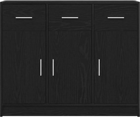 vidaXL Μπουφές από Μαύρη Δρυς 91 x 28 x 75 εκ. από Τεχνητό Ξύλο