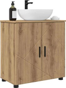 vidaXL Ντουλάπι Μπάνιου με αποθήκευση Artisan Oak 61 x 35 x 64 εκ.