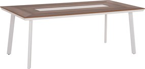 ΤΡΑΠΕΖΙ ΑΛΟΥΜΙΝΙΟΥ TABER HM5131.11 ΛΕΥΚΟ ΜΕ POLYWOOD TOP 200x100x75Υεκ