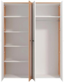 Ντουλάπα Varadero 4K1O Artisan Oak - Λευκό - Artisan Oak 157,5x53x203,5 εκ. 157.5x53x203.5 εκ.