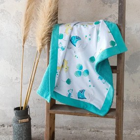 Πετσέτα Θαλάσσης Βρεφική Chirpy White-Blue Nima Θαλάσσης 75x75cm 100% Cotton