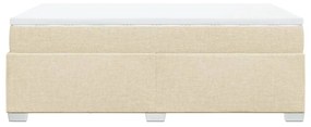 ΚΡΕΒΑΤΙ BOXSPRING ΜΕ ΣΤΡΩΜΑ ΚΡΕΜ 120X200 ΕΚ. ΥΦΑΣΜΑΤΙΝΟ 3285128