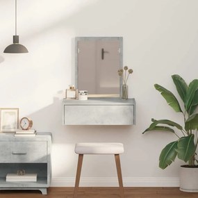 vidaXL Τραπέζι περιποίησης Γκρι 60 x 40 x 70 εκ. Επεξεργασμένο ξύλο