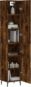 vidaXL Ντουλάπι Καπνιστή δρυς 34,5x34x180 εκ. από Επεξεργασμένο Ξύλο