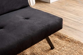 3-Seat Sofa-Bed Zola - Black Black
