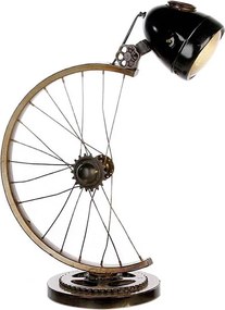 EXTREME INTERIOR DESIGN LAMP CYCLE ANTIQUE BROWN GOLD H.64CM 84051