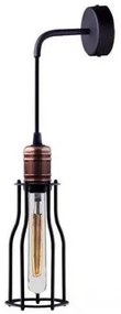 Απλίκα φωτιστικό WORKSHOP 6605 ατσάλινο μαύρο Nowodvorski-6605-Μαύρο 6605