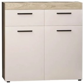 Μπουφές AMBER White Oak/Sateen 90x90x33.6cm