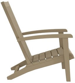 vidaXL Καρέκλες Κήπου Adirondack 2 τεμ. Αν. Καφέ από Πολυπροπυλένιο