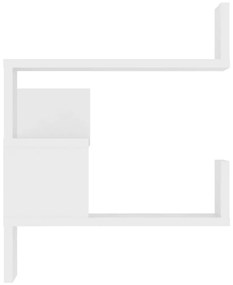 Γωνιακή Ραφιέρα Τοίχου Λευκή 40 x 40 x 50 εκ. από Μοριοσανίδα - Λευκό