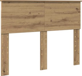 vidaXL Σκελετός Κρεβατιού Artisan Δρυς 135 x 190 cm