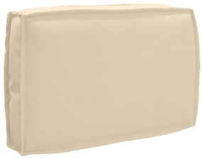 vidaXL Μαξιλάρι παλέτας για πλάτη Μπεζ 60 x 40 x 12 cm Ύφασμα Oxford