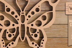 Intra απο ξύλο plywood 3mm-4mm πάχος πεταλούδας και κοπής CNC Δίασταση 20x30 cm INTRAFABR-98977862