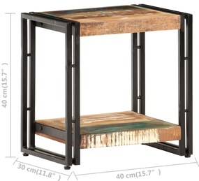 vidaXL Τραπεζάκι Βοηθητικό 40 x 30 x 40 εκ. Μασίφ Ανακυκλωμένο Ξύλο