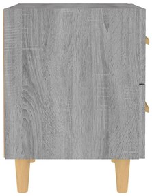 vidaXL Κομοδίνα 2 τεμ. Γκρι Sonoma 40 x 35 x 47,5 εκ.