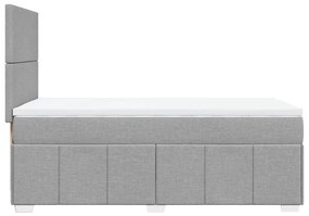 ΚΡΕΒΑΤΙ BOXSPRING ΜΕ ΣΤΡΩΜΑ ΑΝΟΙΧΤΟ ΓΚΡΙ 80X200 ΕΚ. ΥΦΑΣΜΑΤΙΝΟ 3293788