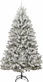 vidaXL Τεχνητό Χριστουγεννιάτικο Δέντρο Πράσινο και Λευκό 270 cm