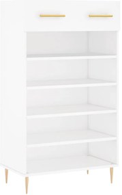 vidaXL Παπουτσοθήκη Λευκή 60 x 35 x 105 εκ. από Επεξεργασμένο Ξύλο