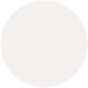 vidaXL Επιφάνεια Τραπεζιού Στρογγυλή Λευκή Ø60x3 εκ. Μασίφ Ξύλο Πεύκου