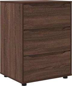 vidaXL Ντουλάπι αποθήκευσης Καφέ δρυς 60 x 48 x 81 εκ