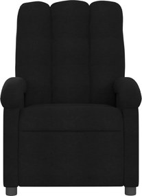 vidaXL Πολυθρόνα με Ανακλινόμενη Πόρτα Μαύρη Υφασμάτινη