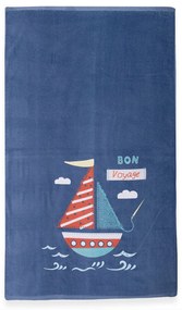 Παιδική Πετσέτα Θαλάσσης (70x120) Nef-Nef Homeware Bon Voyage Navy Blue