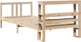 vidaXL Πλαίσιο Κρεβατιού Κεφαλάρι 75x190εκ. Μασίφ Πεύκο