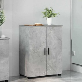 vidaXL Ντουλάπι Μπάνιου Σκυρόδεμα Γκρι 60 x 35 x 80 εκ