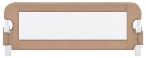 Μπάρα Κρεβατιού Προστατευτική Χρώμα Taupe 102x42 εκ Πολυεστέρας - Μπεζ-Γκρι