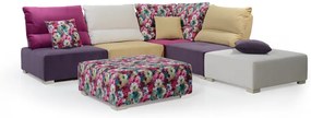 Γωνιακός καναπές Styler με αποθηκευτικό χώρο, μωβ- λευκό 284x90x192cm – SHI -TED-081