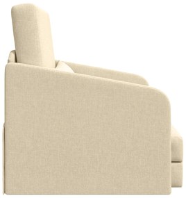 vidaXL Καναπές-κρεβάτι 2 σε 1 Κρεμ 65x80x83 cm Ύφασμα