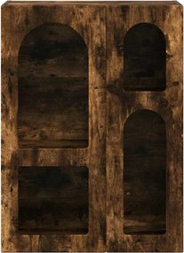 vidaXL Πλαϊνό γραφείο Καπνιστό Δρύς 59 x 35 x 80.5 εκ.