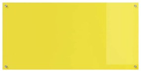 vidaXL Πίσω Πάνελ Κουζίνας Κίτρινο 120 x 60 x 0.6 εκ. σκληρυμένο γυαλί
