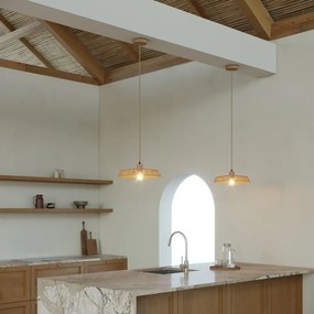 Καπέλο Ψάθινο Moorea ⌀35cm από φύλλο Raphia Φυσικό Χρώμα