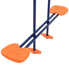 vidaXL Σετ Κούνιας 3 Θέσεων Ατσάλινο