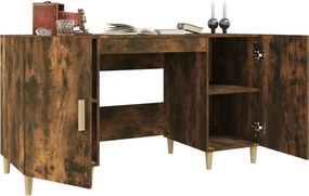 vidaXL Γραφείο Καπνιστή Δρυς 140 x 50 x 75 εκ. από Επεξεργασμένο Ξύλο